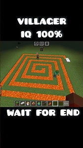 MINECRAFT VILLAGER IQ 💯 ☠️ SUPPORT GUYS #minecraft #trending #shorts #subscribe #video