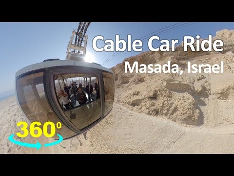 Masada Cable Car Ride (360 Video)