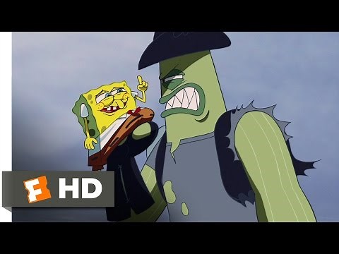The SpongeBob SquarePants Movie (9/10) Movie CLIP - Dennis Always Gets His Man (2004) HD