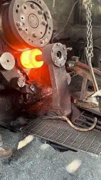 Inside the forging factory Red Hot Steel Ring Forging Process #machine #forging #process #factory