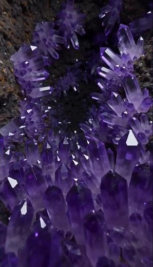How Deep Does This Amethyst Geode Go? 💎 #geology #satisfying