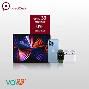 عرض مش هيتكرر تانى! قسّط لحد 33 شهر بدون فوائد لما تشترى من incrediDeals وتدفع بvalU! زورنا دلوقتى فى التجمع الخامس / الشيخ زايد أو اشترى اونلاين واختار توصيل نفس اليوم. احصل على ضمان محلى لمدة سنة. العرض ينتهى 29/1 An offer that you can not miss out! Pay up to 33 months with 0% interest when you shop from incrediDeals and pay with valU! Visit us now in New Cairo / Sheikh Zayed or Shop online and choose same day shipping. Get one year local warranty on all products. Offer is valid only until 29/