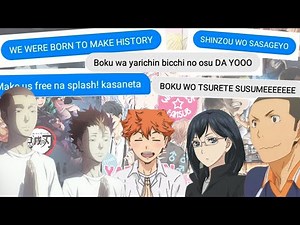 haikyuu texts - lyric pranks (anime songs edition)