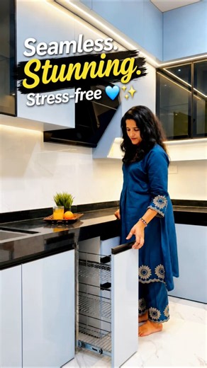 Seamless Stunning Stress-free 💙✨#interiordesign #kitchen #kitchendecor #homedecor