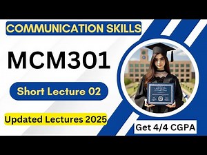 MCM301 Short Lecture 2 | Communication Skills | Updated Lectures | Midterm Preparation | VU Nexus