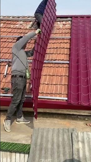 Metal Roof Panel Installation | Steel Roofing Craft Demo