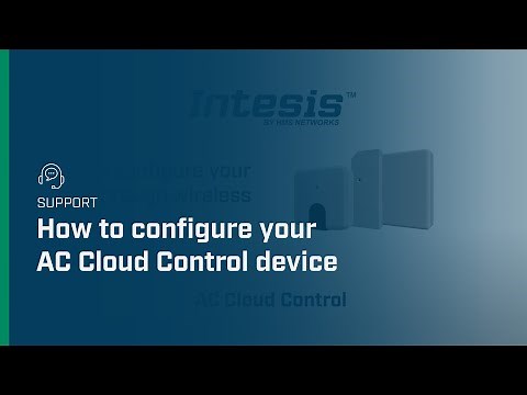 How to configure your AC Cloud Control device through wireless | Intesis