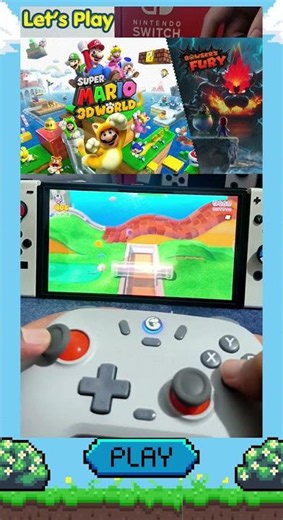 Nostalgia Grafis Keren! ✨ | Lv 1-1 Super Mario 3D World + Bowser's Fury Nintendo Switch #shorts