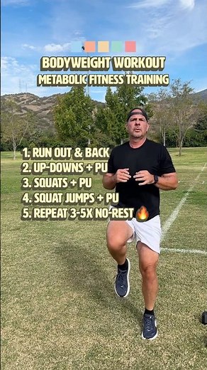 Bodyweight Circuit | Build Strength + Burn Fat | Metabolic Fitness Training