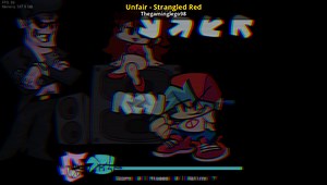 Unfair - Strangled Red Mod for Friday Night Funkin' | FNF Mods