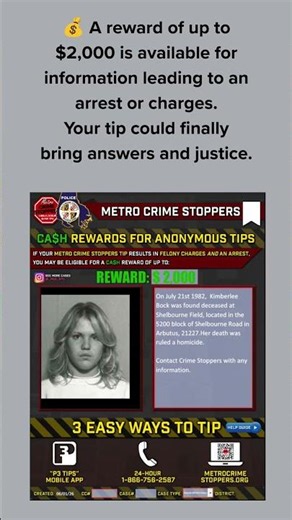 Cold Case: Who Killed Kimberlee Bock? | 1982 Unsolved Homicide