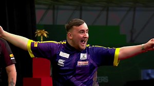 LUKE LITTLER HITS 9 DARTER 🔥🎯 Luke Littler has hit the perfect 9Darter at the PDC Bahrian Masters. Luke take a bow 👏 #LukeLittler #pdcdarts #darts | SportsMatters