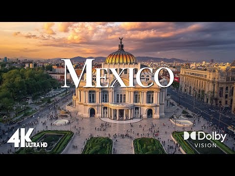 FLYING OVER MEXICO (4K UHD) - Amazing Beautiful Nature Scenery with Relaxing Music for Stress Relief