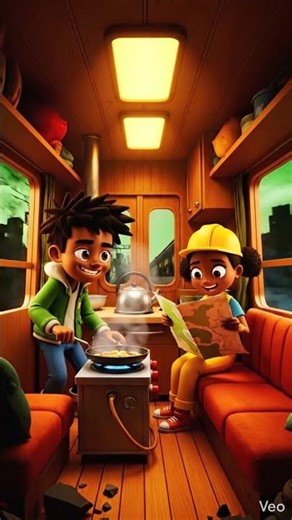 Cooking Dinner on a Zombie Apocalypse Train 🚂🧟‍♂️ #shorts #zombie