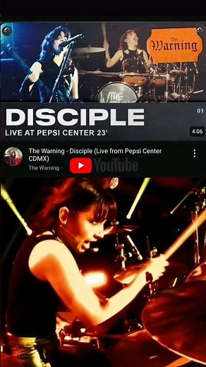 The Warning - DISCIPLE-Live from Pepsi Center CDMX 2023-Watch the Full Video on THE WARNING CHANNEL!