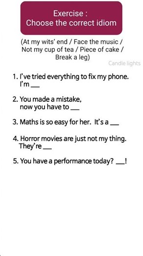 Worksheet - Idioms || Useful Phrases || Spoken English || V(828)