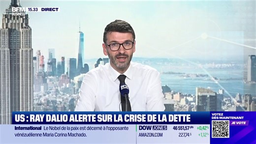 USA : Ray Dalio alerte sur la crise de la dette 🇺🇸 "Cet investisseur reconnu dit que les états unis s'approchent d'un pays de non retour où les dépenses publiques excèdent largement les capacités de financement" 🎙️ Guillaume Sommerer 💬 John Plassard | BFM Bourse