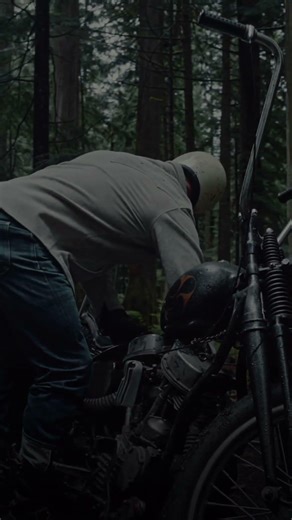 the Black Bear Brand leather jacket and jeans!