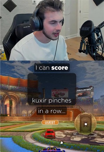 Scoring 6 Kuxir Pinches in Rocket League
