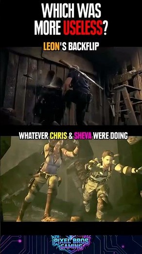 Leon’s Backflip vs Chris & Sheva’s Roll | RE4 vs RE5