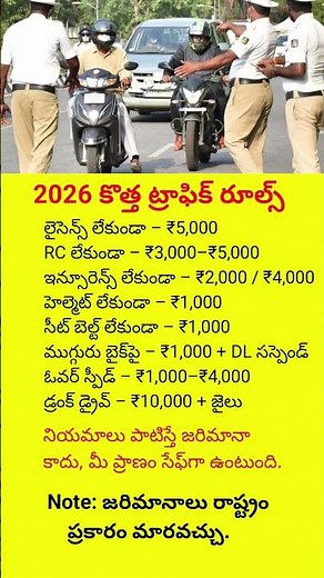 New Traffic Rules 2026 🚦 Fines You Must Know | Stay Safe & Avoid Penalties#trafficrules#new #viral