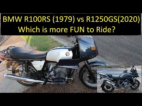 BMW R100RS (1979) vs BMW R1250GS (2020) ?