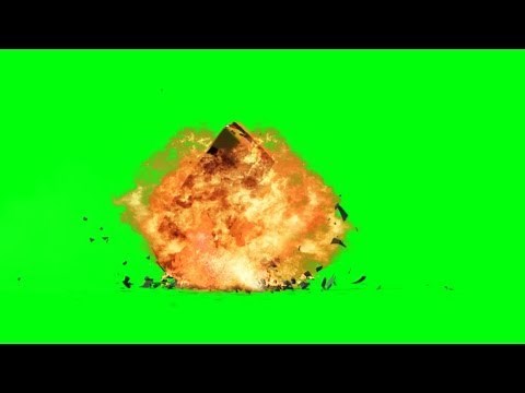 Car Bomb Explosion with sound - green screen effects - free use
