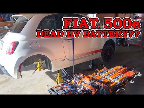 Fiat 500e - Removing the Battery Pack and Looking Inside