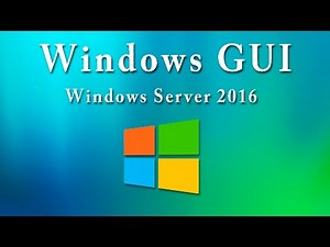 Instalar Windows Server 2016 GUI