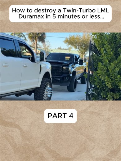 How to destroy a Twin-Turbo LML Duramax in 5 minutes or less…#Turbo #Truck #destroy