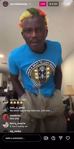 “The first time I met Davido was at a restaurant, he only gave me food and b@d advice, the second time we met was at a club he only gave me drinks but refused to give me a verse. Olamide didn’t give me food, but gave me my future” - Singer Portable