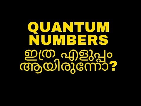 Quantum numbers