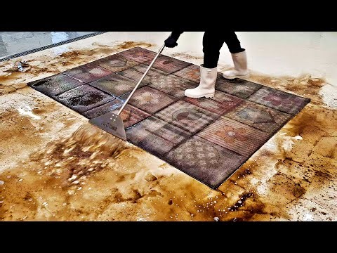 Hey, watch this amazing transformation of a Patchwork style rug | satisfying video | asmr cleaning