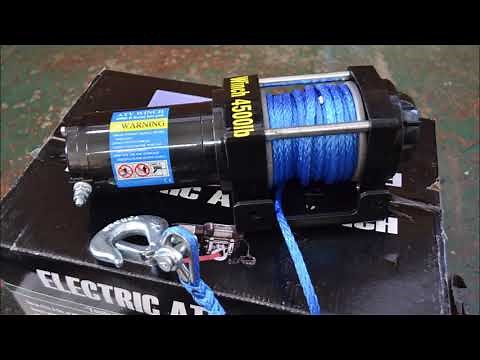 電動ウインチ 12V 4500LBS ロープタイプを買ってみた 開封、作動テスト～ホイスト化まで #ジムニー #ウインチ