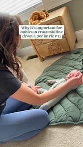 ➡️ Before your baby can master crawling, standing, or even writing - this needs to happen first! Crossing midline is a critical skill that helps build your baby’s coordination, body awareness, and core strength. It’s more than just a milestone - it’s essential for: 🧠 Strengthening communication between both sides of the brain 💪 Improving balance and controlled movement 👀 Helping your baby understand how their body moves This skill lays the foundation for milestones like: 🥄 Self-feeding (reac