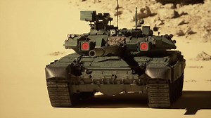 Tank Maneuvering Through Desert