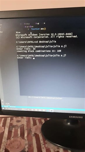 julia | Euler project 'Counting block combinations II' | CodeLearning