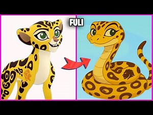 The Lion Guard Character As Snake Version! #2 | Kion, Fuli, Kovu, Scar