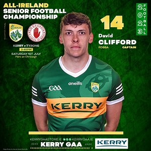 Team Announcement: Kerry vs Tyrone - All-Ireland Senior Football Championship, Quarter-Final. Full team details here: https://www.kerrygaa.ie/team-announcement-kerry-vs-tyrone-all-ireland-sfc-q-final/ #WeAreKerry #CiarraíAbú | Kerry GAA