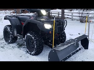 Honda rubicon 520 foot shift plowing snow