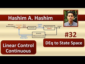 Continuous Linear Control #32 Differential Equation to State Space SISO MIMO مخطط حالة متعدد دخل خرج