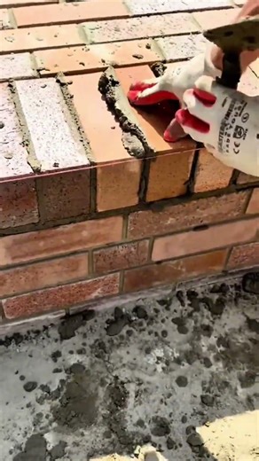 Tutorial on installing exposed bricks on a wall structure