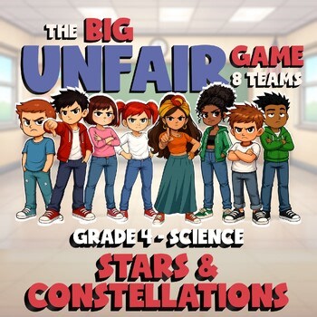 Stars & Constellations BIG UNFAIR Science Game - No Prep Grade 4 Review Activity