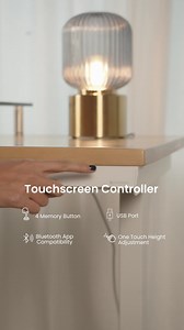 Adjust your standing desk to your favourite height with just one touch! Omnidesk’s Classic standing desks come with a touchscreen controller with 4 memory buttons so you can easily switch between sitting and standing. It even has Bluetooth app compatibility so you can adjust it wirelessly and more! Improve your efficiency at www.theomnidesk.com | Omnidesk
