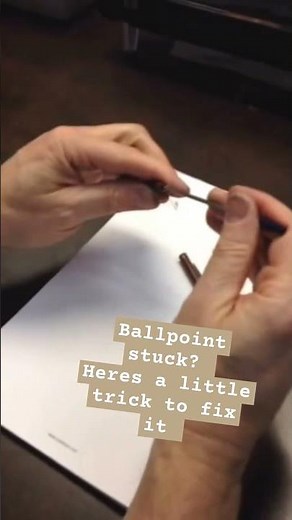 EASY Ballpoint pen repair hack #tutorial #ballpointrepair #quickfixes