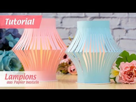 Lampions aus Papier basteln für den Sommer