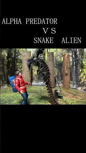 【Alien：Earth】 SNAKE ALIEN VS ALPHA PREDATOR 【STOP MOTION＆AI】