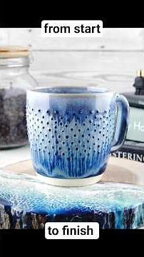 Making an Effervescent Mug - Full Process #pottery