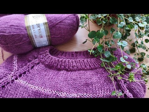 💐🧶Knitting a Top-Down Raglan Sweater | Step-by-Step Tutorial
