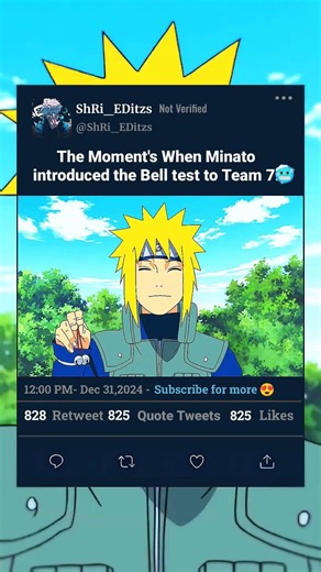 moments when Minato introduced the Bell test to Team 7! 🥵🔥 #anime #naruto #minato #obito #kakashi